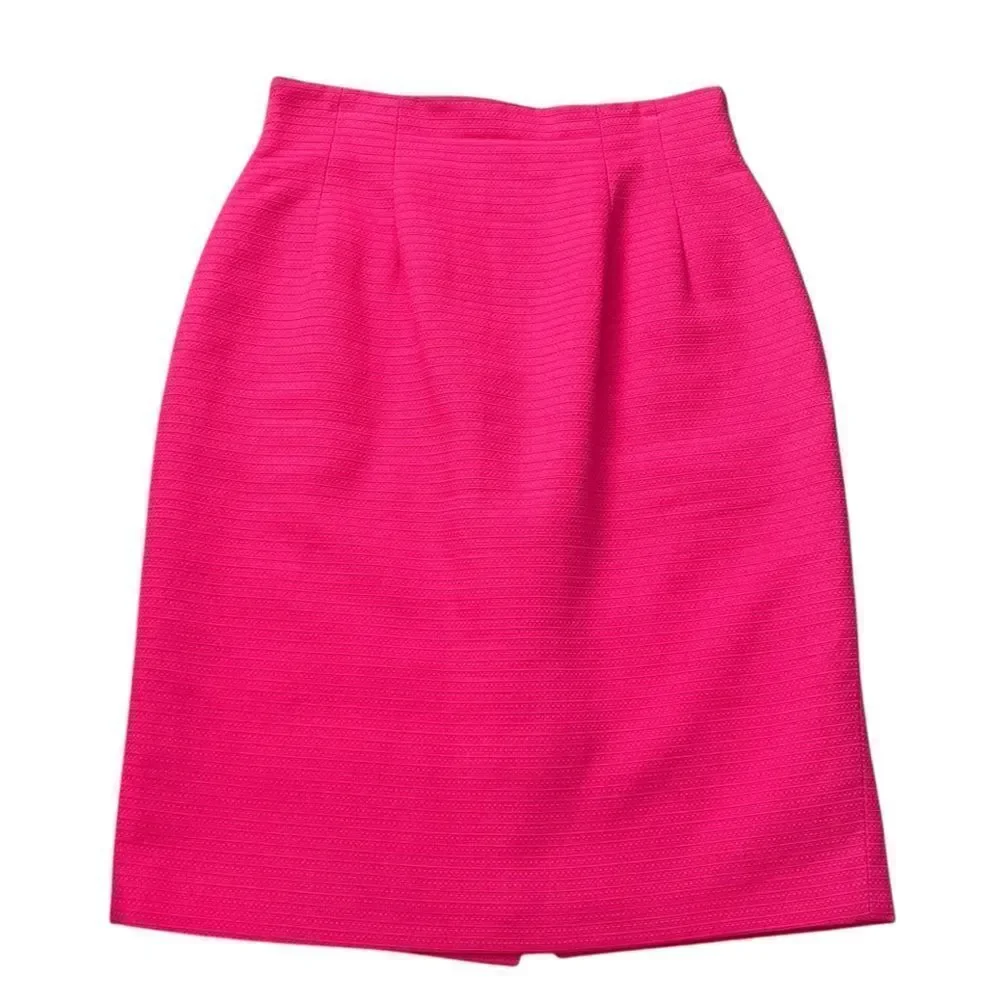 Christian Dior Vintage Pink Skirt Suit Set